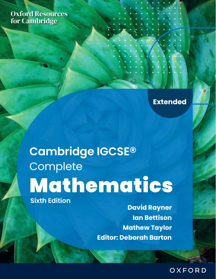 Cambridge IGCSE? Complete Mathematics Extended: Student Book Sixth Edition (Original PDF (unencrypted)) Download