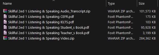 Skillful Second Edition - PDF, Audio, Answer keys, Video Script - Resources list Level 1 LS Skillful Second Edition - PDF, Audio, Answer keys, Video Script - Sample resources list