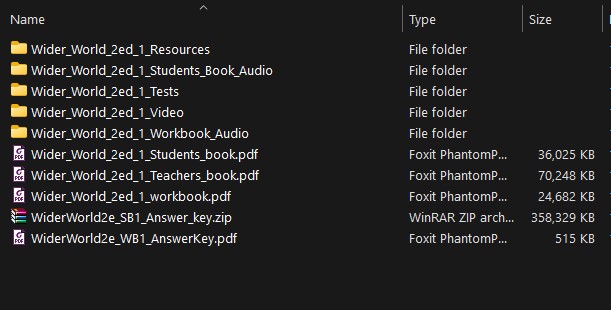 Wider World 2nd Edition resources level 1 ( another level same resources list) Wider World 2nd Edition resources level 1 ( another level same resources list)