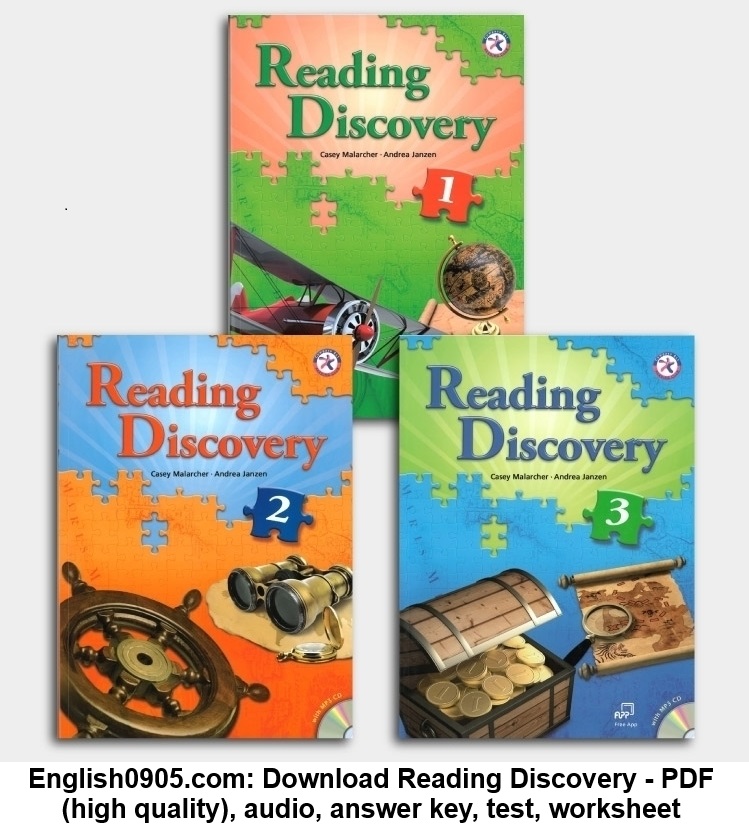 Download Reading Discovery - PDF (high quality), audio, answer key, test, worksheet Download Reading Discovery - PDF (high quality), audio, answer key, test, worksheet