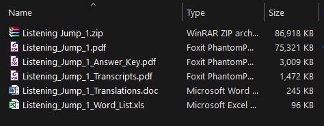 Download Listening Jump for Better Speaking with Dictation by Compass - PDF (High quality), Audio, Answer key, Transcript, Word list 2 Download Listening Jump for Beter Speaking with Dictation by Compass - PDF (High quality), Audio, Answer key, Transcript, Word list