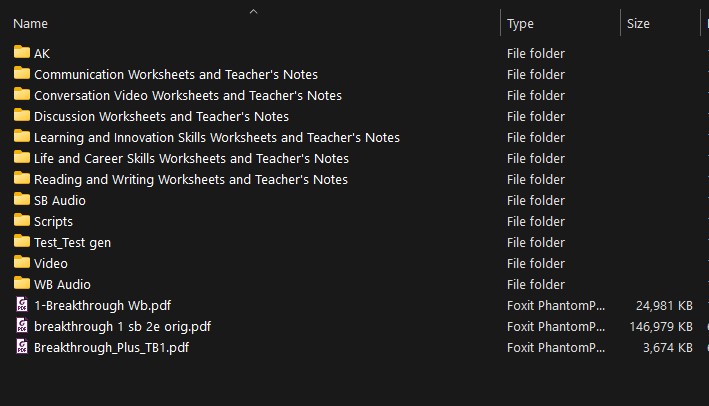 Resources-list-Breakthrough-2e Resources-list-Breakthrough-2e