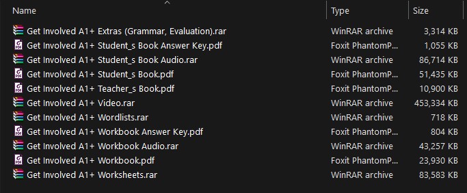 (Instant download) Get Involved! by Macmillan - original PDF, audio, video, test, answer key, worksheet, resources 2 Resources list Get Involved A1
