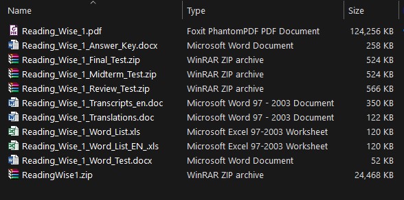 Resources list Reading Wise download Resources list Reading_Wise_1 download