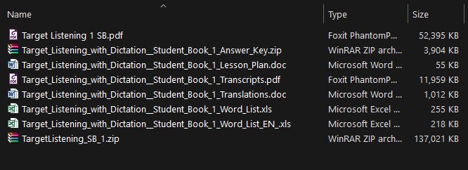 Resources list Target Listening 1 download Resources list Target Listening 1 download