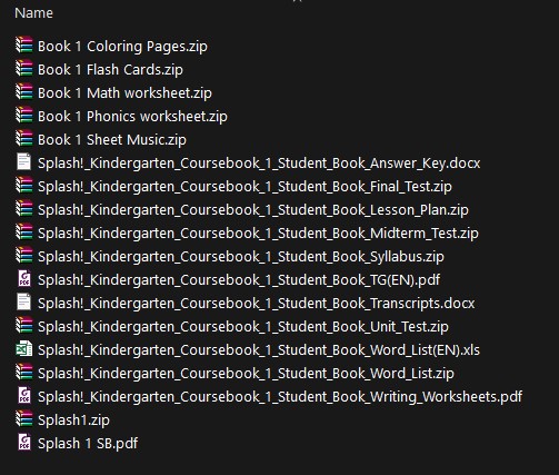 Download Splash resources level 1 Download Splash resources