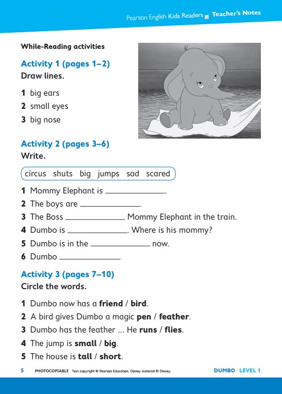 Download Pearson Disney Kids Readers PDF, Audio 4 Download Teacher Note PDF 1