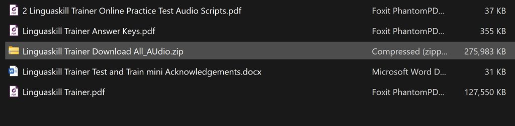 Download Linguaskill Trainer B1 to C1 (2025): PDF, Audio, Audio Script, Answer keys 3 LanguaSkill-Trainer-Resources-Download