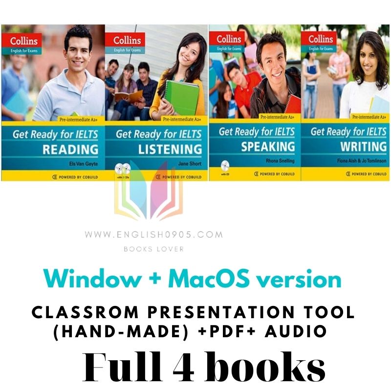 x. Get Ready for IELTS - Classroom presentation tool (hand-made) + audio+ PDF