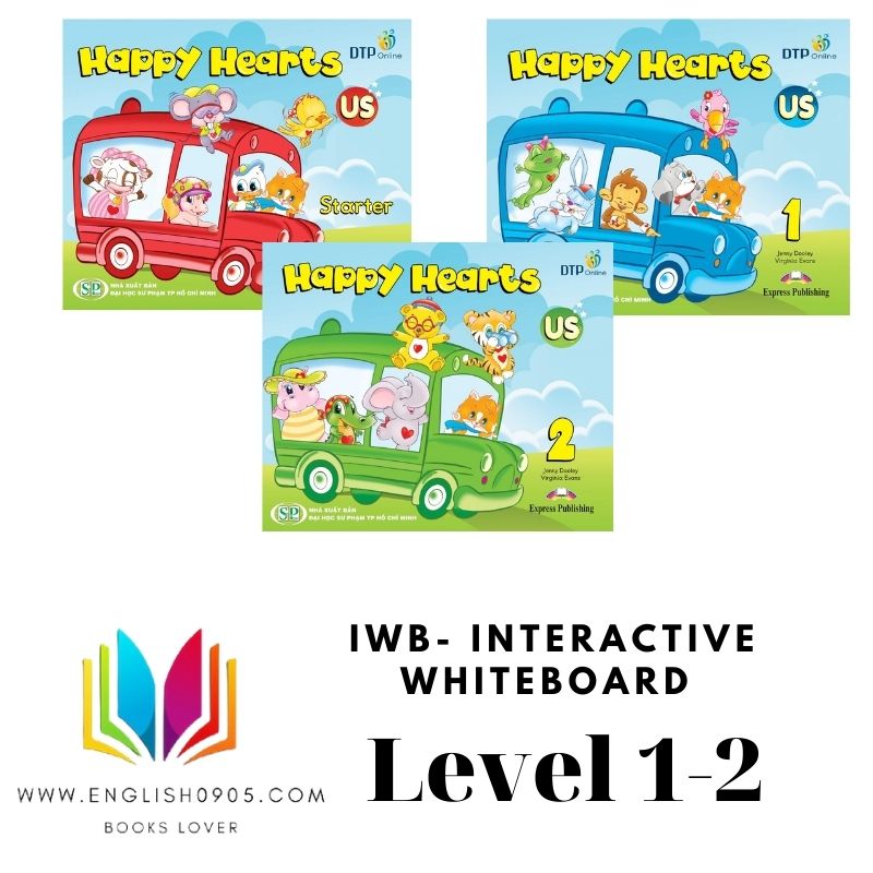 Happy Heart -IWB interactive whiteboard (MacOS version)_ SB,TB,AB, Flash card, Audio, song