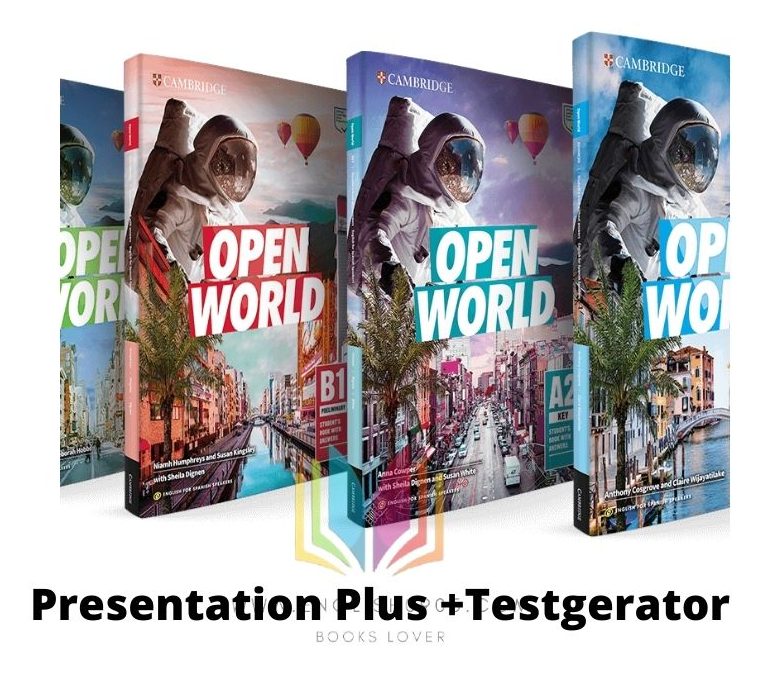 Open world - Presentation Plus (MacOS version) + PDF (SB, WB,TB) + Test generator +Audio  (pass english0905)