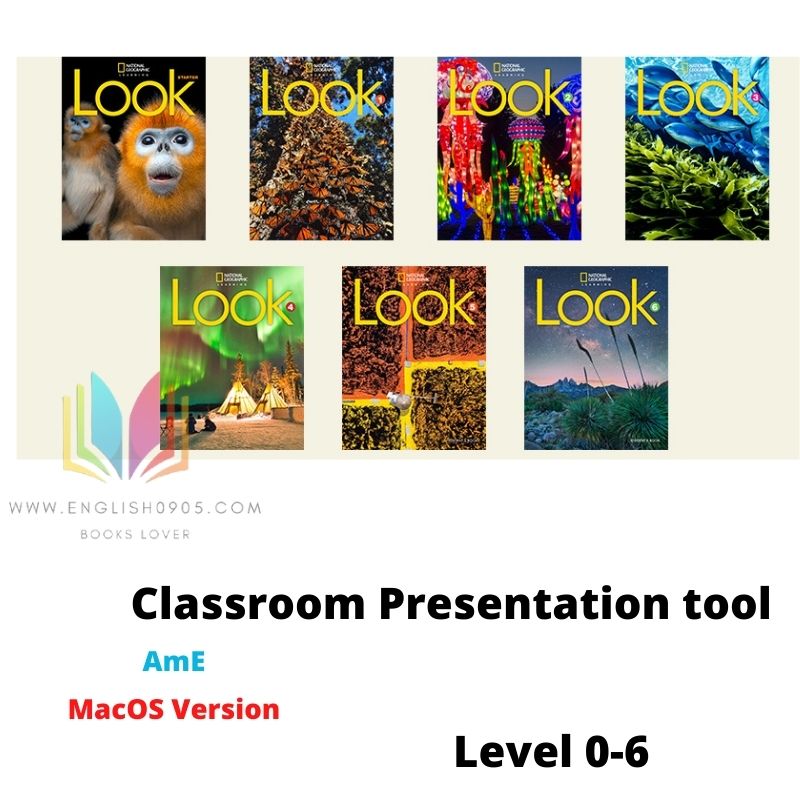 LOOK 1st (AmE)  -Classroom Presentation Tool (MacOS version) +PDFs (SB,WB,TB)+ Test +Teacher resources Look NGL