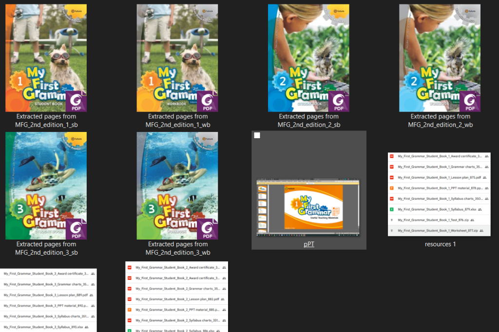 My First Grammar 2nd - PDF (SB,WB), Anwer key, Test, Worksheet  and Resources (No interactive tool)