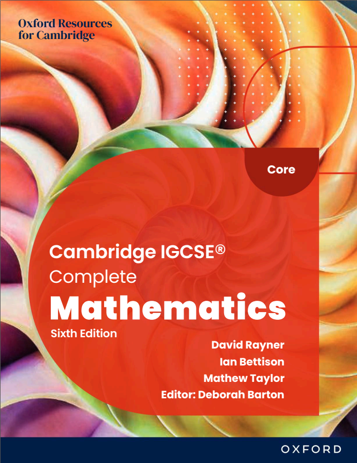 (Instant download) Cambridge IGCSE® Complete Mathematics Core: Student Book Sixth Edition (Original PDF (unencrypted))