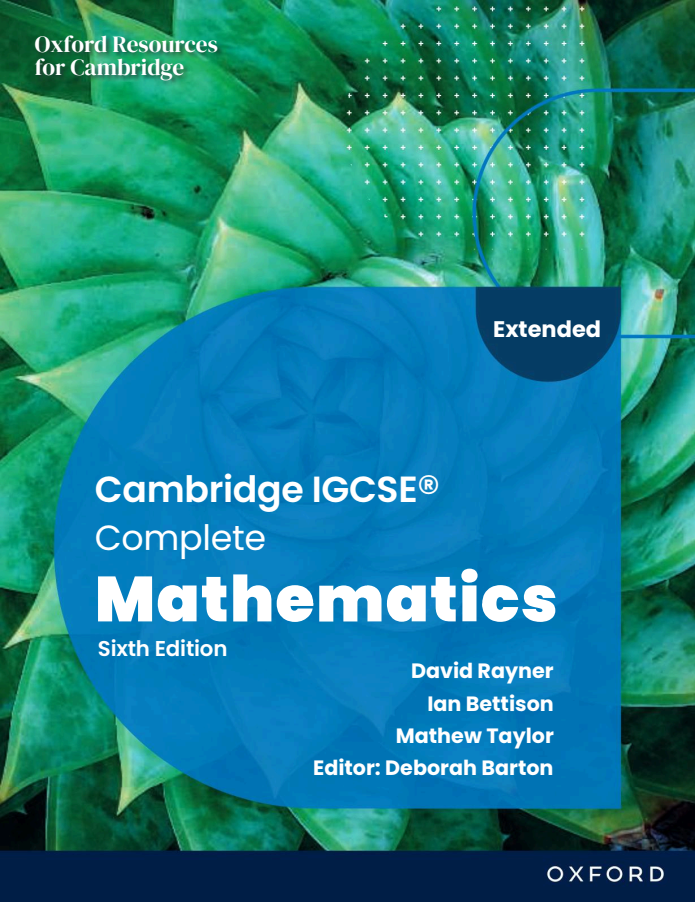 (instant download) Cambridge IGCSE® Complete Mathematics Extended: Student Book, Teacher handbook Sixth Edition (Original PDF (unencrypted))