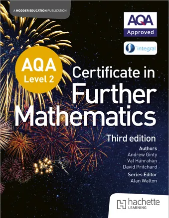 Download PDF AQA Level 2 Certificate in Further Mathematics (3rd Edition) by Hodder
