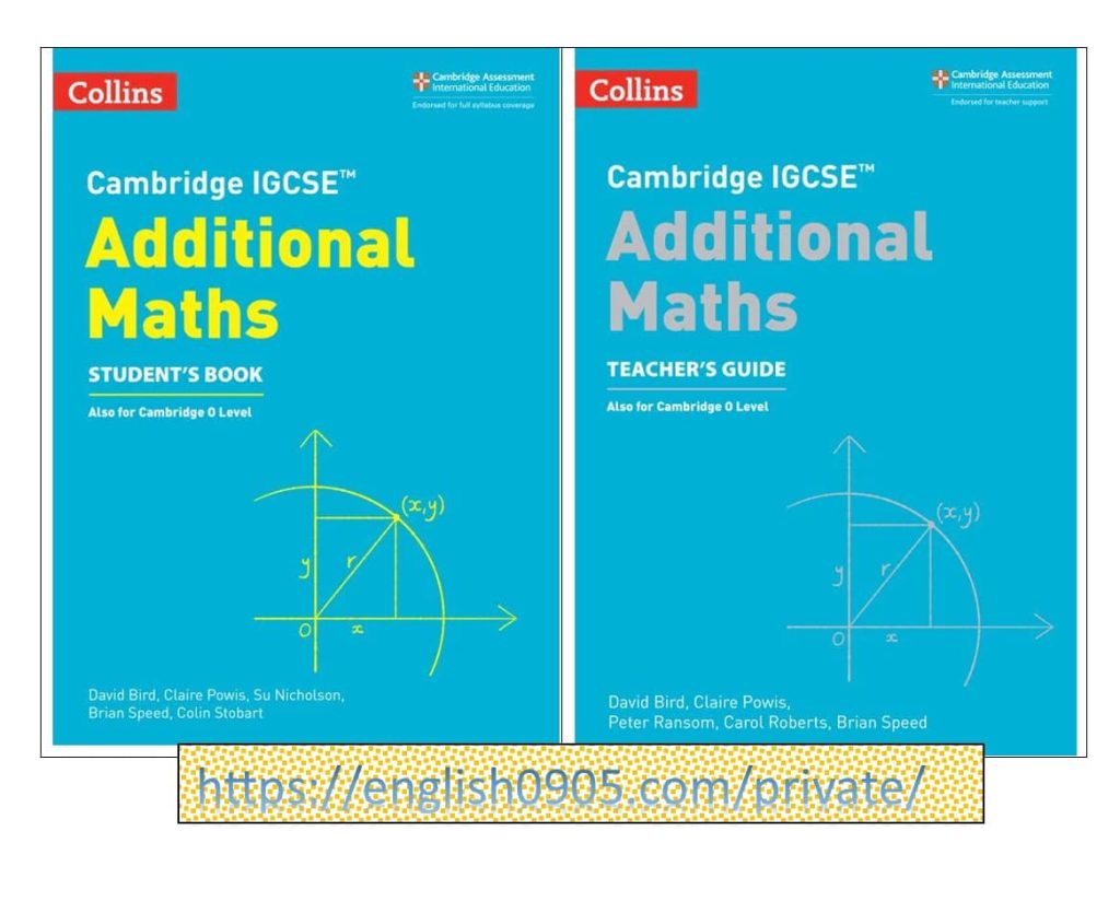 Download PDF Collins Cambridge IGCSE™ Additional Maths Student’s Book & Teacher’s Guide (Second Edition)