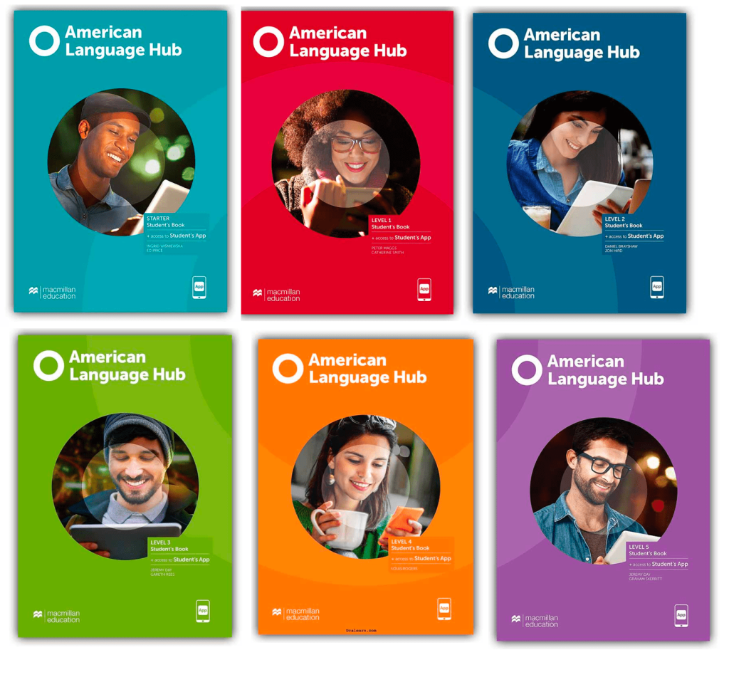American Language Hub- PDF (SB,WB,TB), Audio, Key, test, resources for teacher. (No Interactive tool)