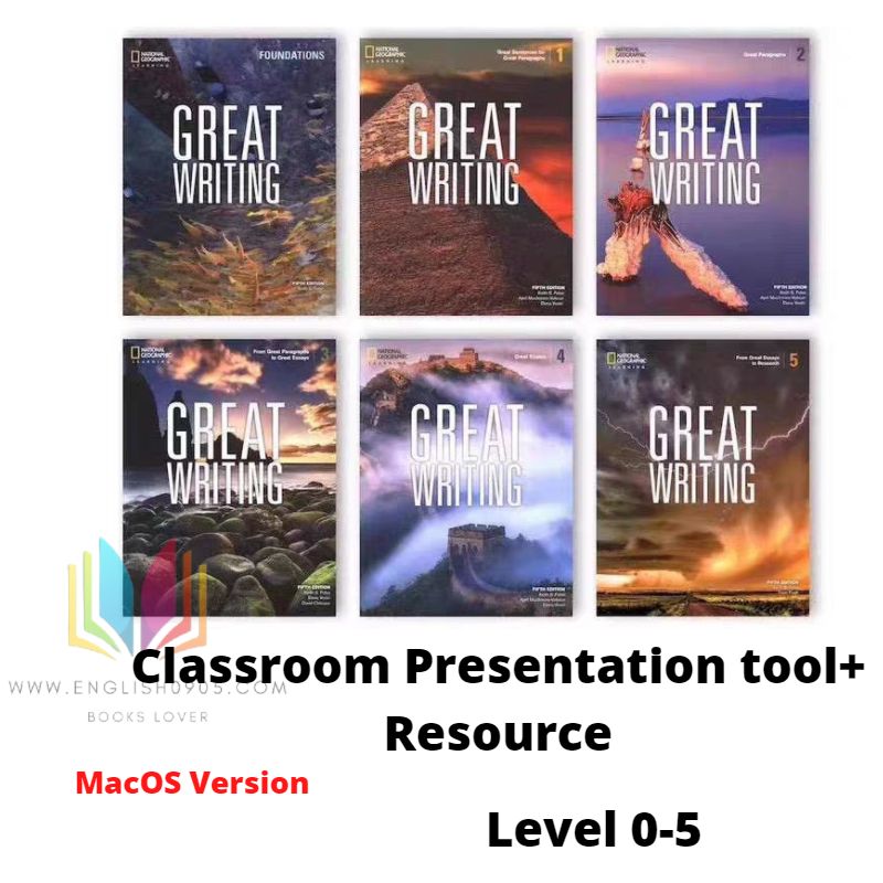 Great Writing 5th Classroom Presentation Tools  (MacOS version)+ PDF +Test + Teacher resource