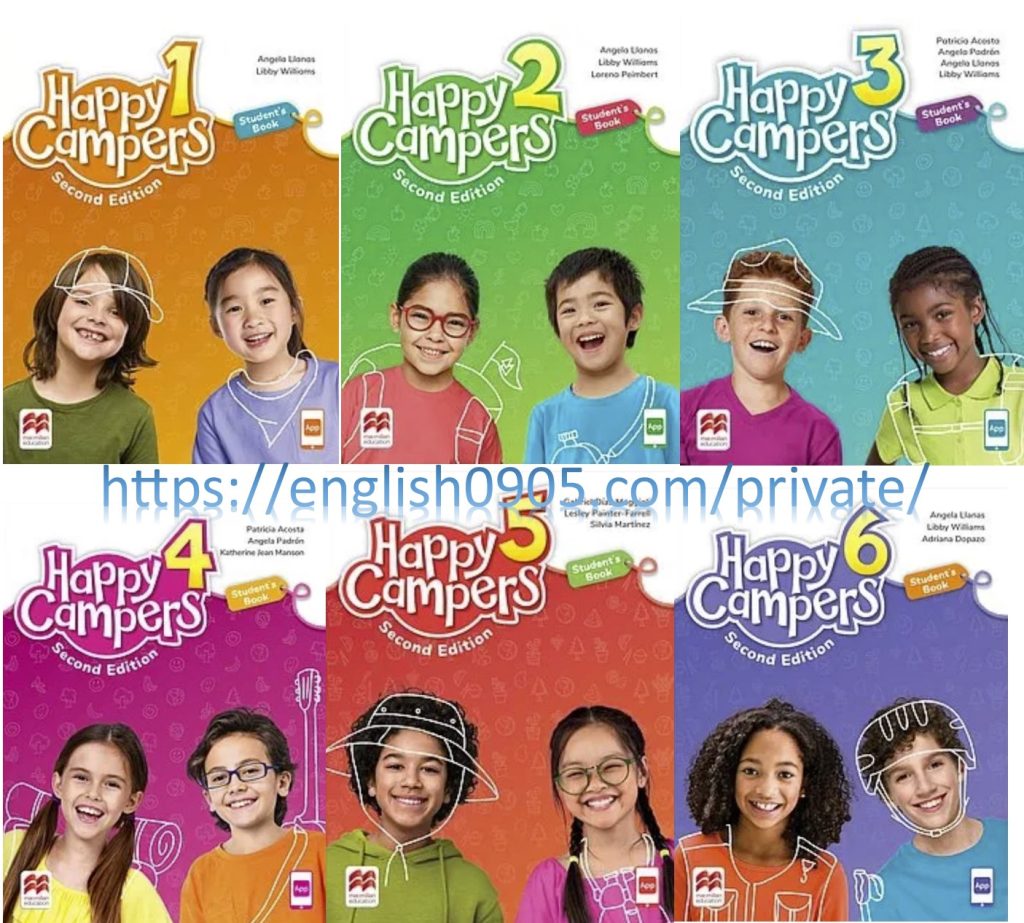 Download Happy Campers 2nd Edition PDF, audio, videos, flash cards, poster