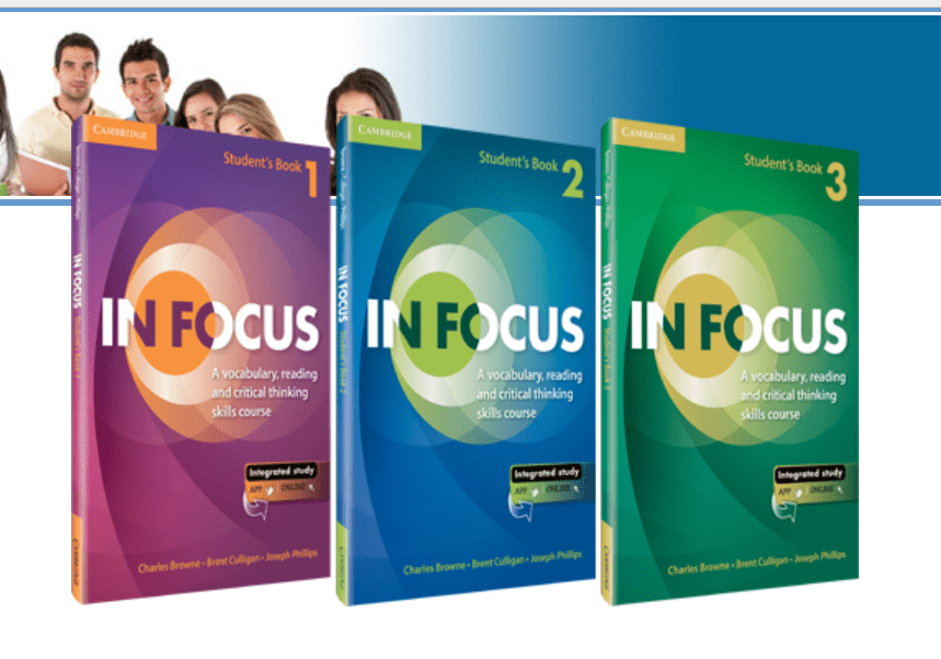 In Focus  (full 3 levels)  - PDF (SB, TB) ,Audio  (No Interactive tool)
