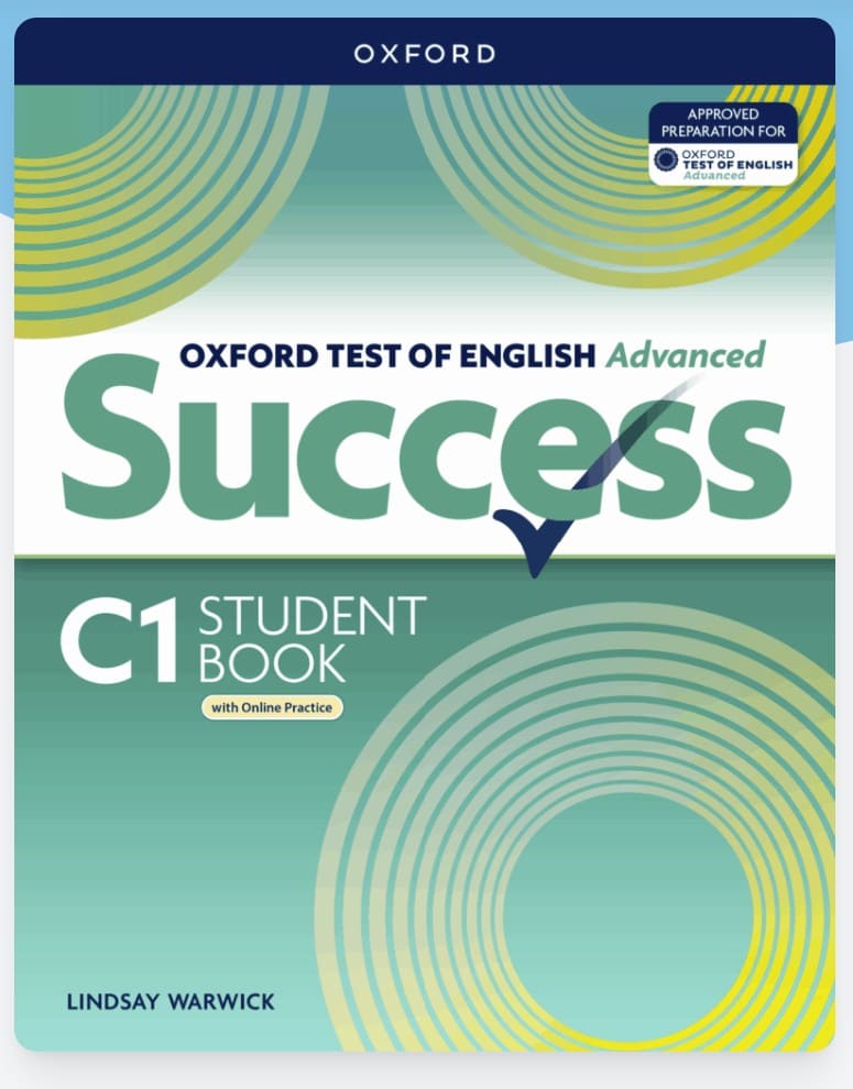 Download Oxford Test of English Advanced Success: High quality PDF, Answer keys, audio, resources.