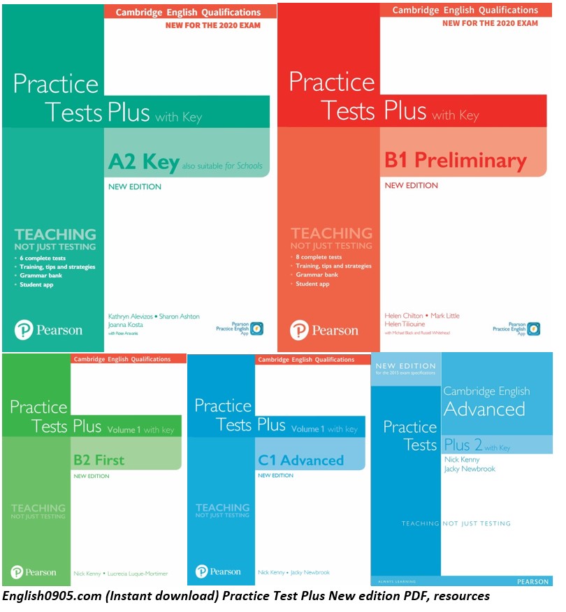 (Instant download) Pearson Practice Tests Plus PDF (high quality), audio, video, answer key, test