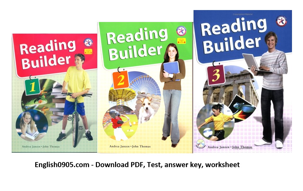(instant download) Reading Builder - high quality PDF, audio, answer key,test