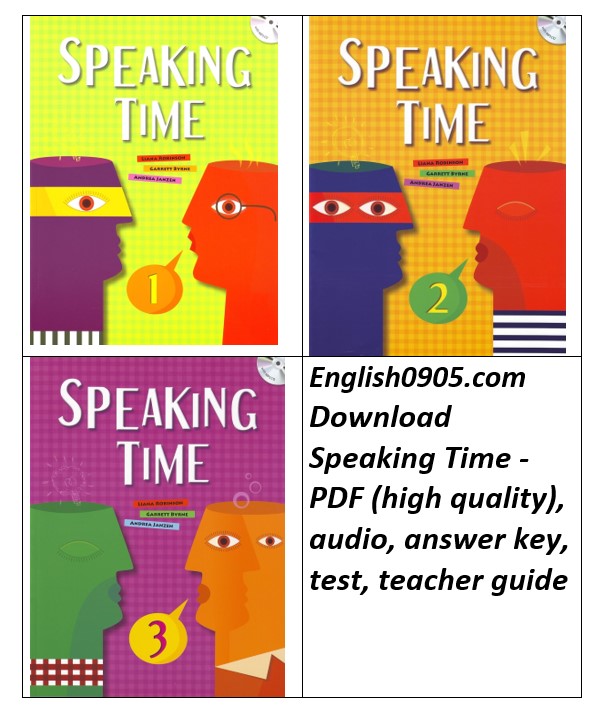 Download Speaking Time - PDF (high quality), audio, answer key, test, teacher guide
