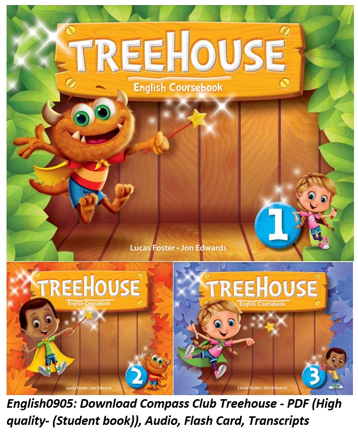 (Instant download) Compass Club Treehouse - PDF ( High quality- (Student book)), Audio, Flash Card, Transcripts
