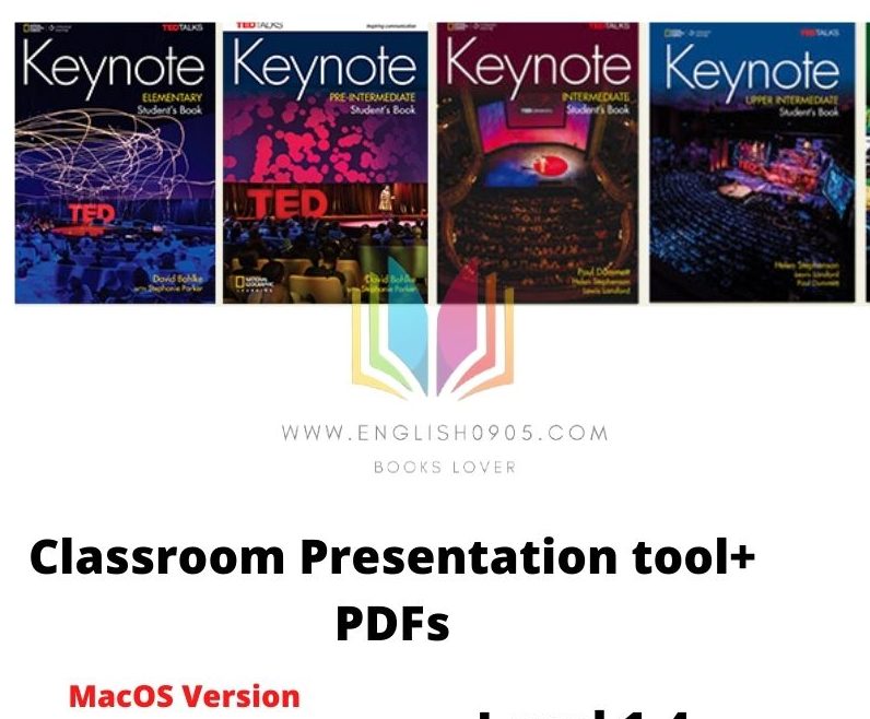KeyNote (AmE) - Classroom Presentation Tool ( MacOS version)+PDF (SB, WB,TB)+Test +Teacher resource