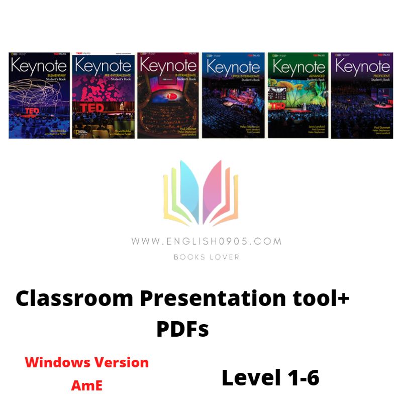 KeyNote (AmE) - Classroom Presentation Tool ( Window version)+PDF (SB, WB,TB) +Test +Teacher resource