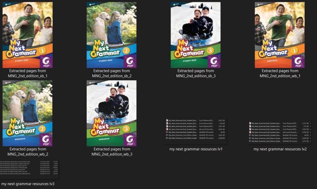 (Instant Download) My Next Grammar 2nd edition - PDF, answer key and Resources (No interactive tool)