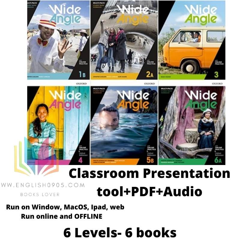 Wide Angle 2nd - Classroom Presentation tool (SB only) +PDFs + Audio+ Video
